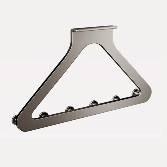 Závěsný hák za dveře Dvojitá výška Bez vrtání 6 háků Ručníky Župany Šaty Pevná Instalace Bez poškození Závěsný hák