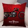 Colorful Motorcycle Cushion Cover Decor Vintage Style Bike Race  Pillowcase Soft Plush Pillow Case for Sofa Home Car 45x45cm