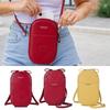 Round Zippered Crossbody Bag Large Capacity Mobile Phone Bag Classic Phone Shoulder Bag  Women Girl