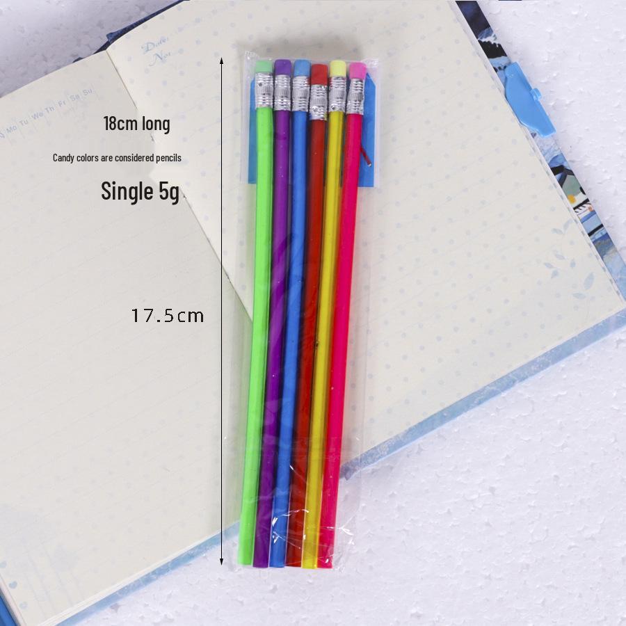 Flexible Colorful Striped Unbreakable Magic Pencil Toy