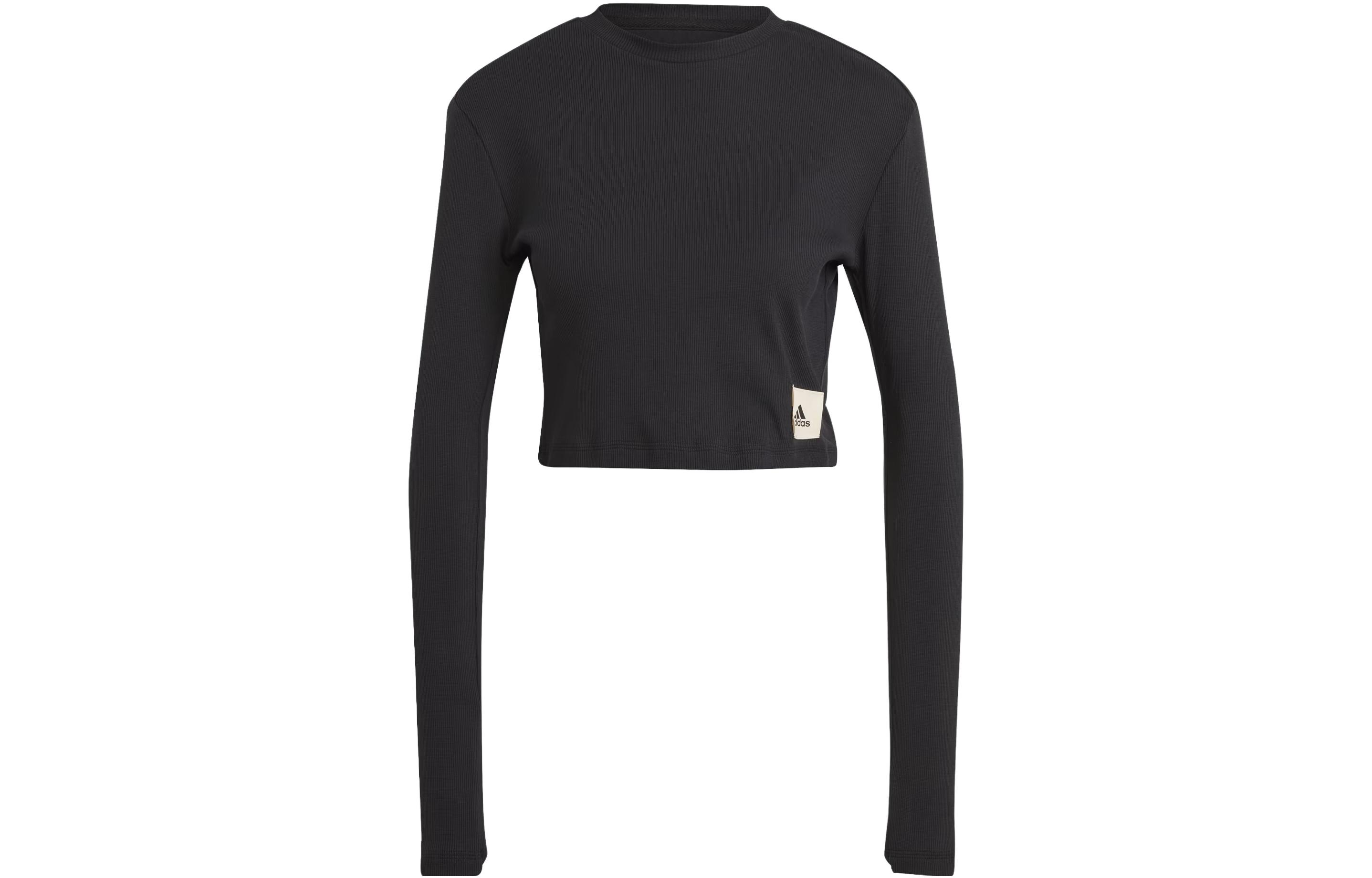

Adidas Lounge T Shirts Women s Black Crew Neck Moderate Straight Fit IJ8469 M