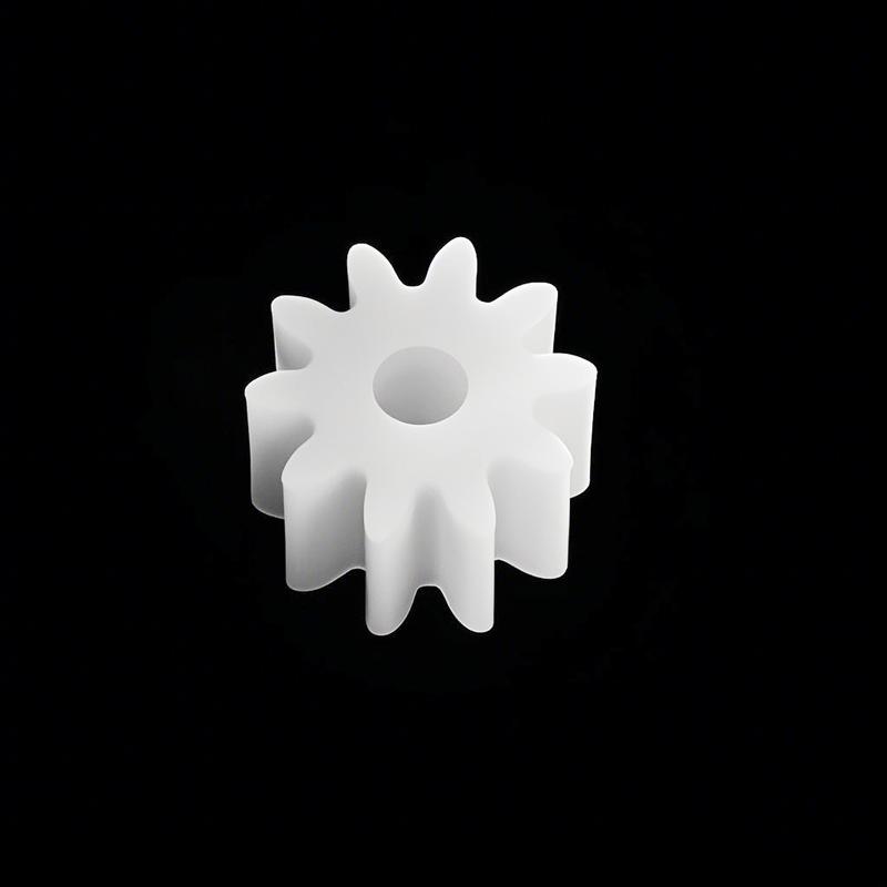 101.5A 0.4M POM Plastic Gear 10 Teeth Width 3.5mm Hole 1.4mm DIY Toy Model 10Z Pinion Motor Parts