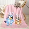 Bluey Bingo Adventure Blanket Durable Comfort Suitable for Sofa Bed Office All-Season Use Warmthful Decor Ideal Gift For Birthday Valentine'S Day