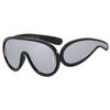 Big Frame One-Piece Sunglasses Sunglasses Futuristic Punk Hip Hop Outdoor Sunglasses