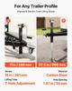 2267 kg A-Frame Trailer Jack, 381 mm Vertical Travel, Trailer Lift Jack with Adjustable 7-Level Drop Leg & Drill Socket, Cordless Drill Compatible,