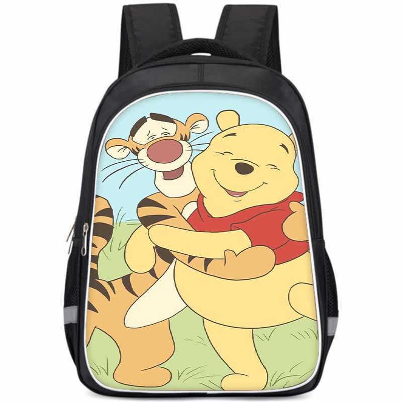 

Winnie The Pooh Large Capacity Lightweight 3d School Backpack For Kids And Students Unisex Oxford Fabric StyleA,Small