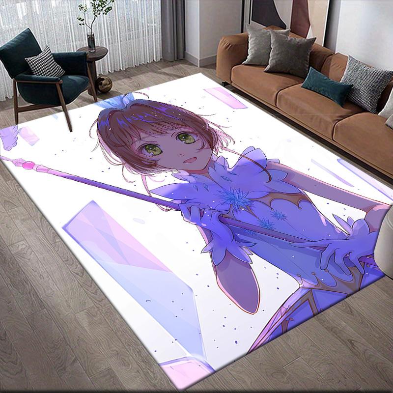 

Cardcaptor Sakura Kinomoto Sakura Theme Anti-Slip Rug, Rectangular Carpet , Bedroom & Game Area, Modern Home Decor 60x90cm
