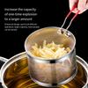 Efficient Cooking Utensil For Pasta Gadget Pasta Strainer Strainer Basket Removable Handle Stainless Steel Mesh