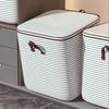 Pouch Storage Bag Organizer Used To Store Daily Necessities With Lids Zipper Foldable High-Capacity Clothes Quilt Bins Container