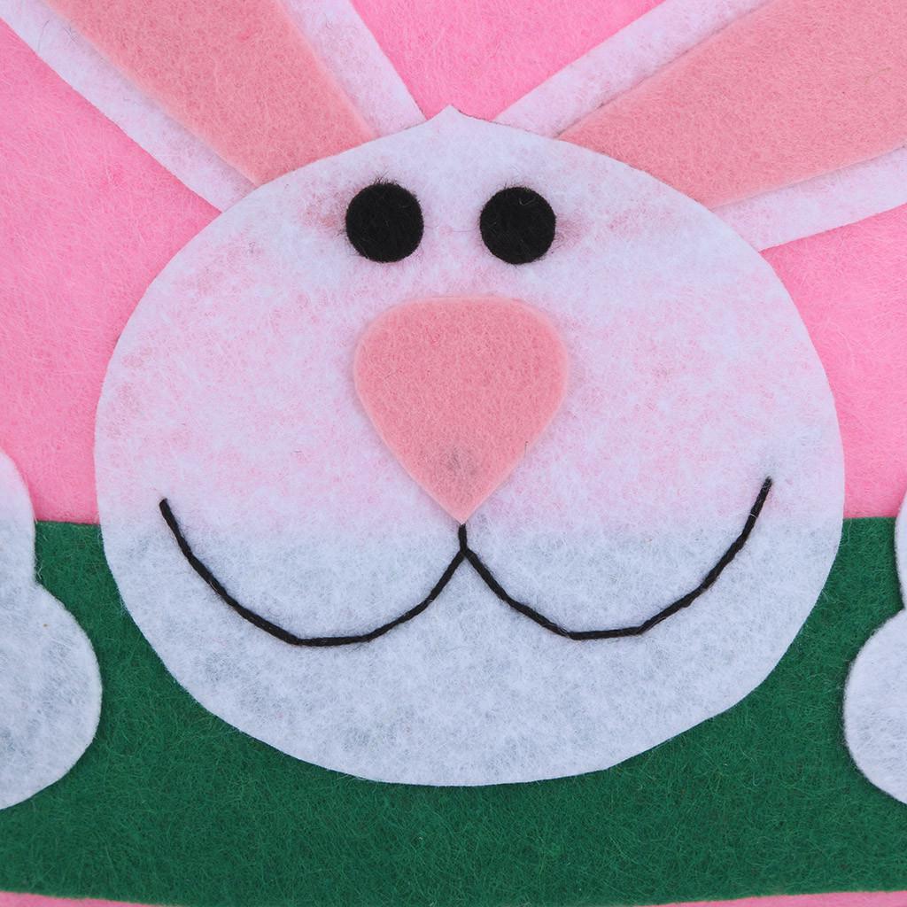 Easter Bunny Gift Bag Rabbit Candy Bag Creative Present Home Accessory 