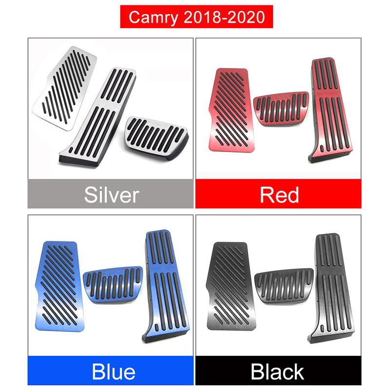 For Toyota Camry XV40 XV50 XV70 2006-2020 2021 2022 2023 2024 Car Accelerator Gas Brake Pedals Footrest Pedal Non Slip Pad Cover