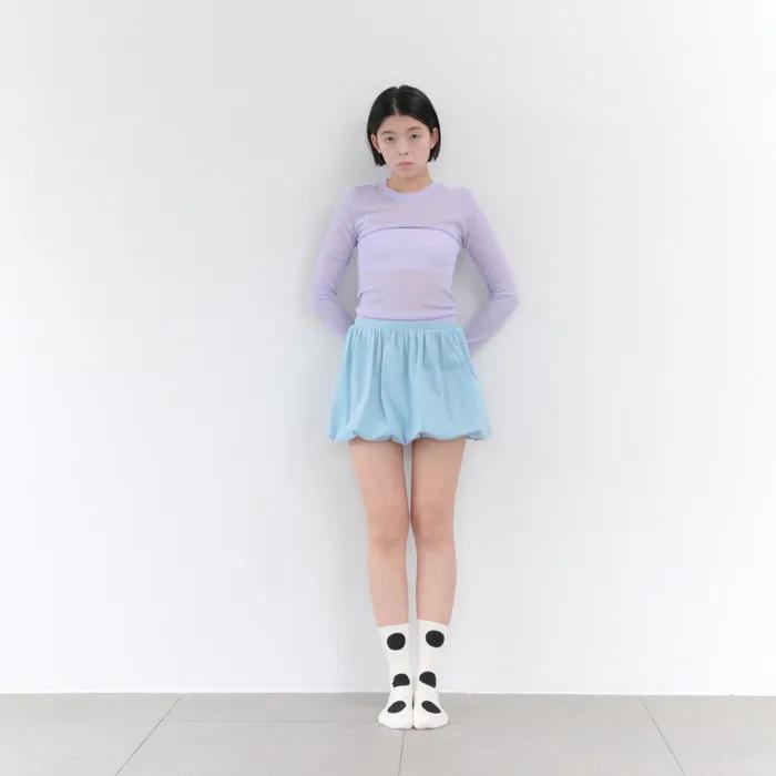 [IHM26SS33] Over Dot Socks White