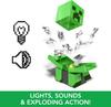 Mattel Minecraft Explosive RC Creeper with Lights 10 Explosive DLC Code & Sound, Particles, Game-Specific Movement,