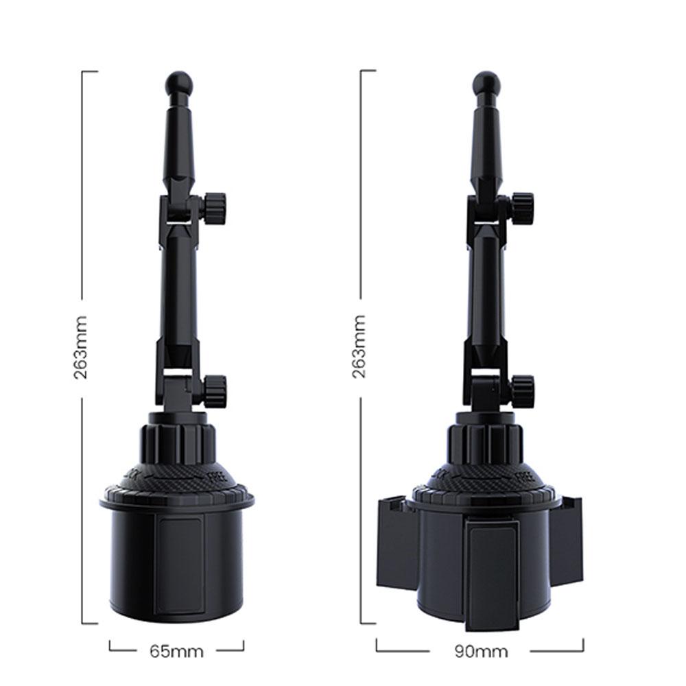 Magnetic Phone Holder Installation of Water Cup in Car for iPhone 16 15 14 13 12 Samusng Xiaomi 360° Rotation Cell Moun