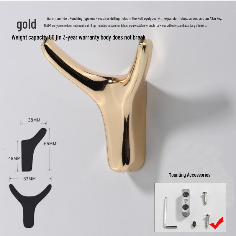 Modern Nordic Antler Wall-Mounted Coat Hook