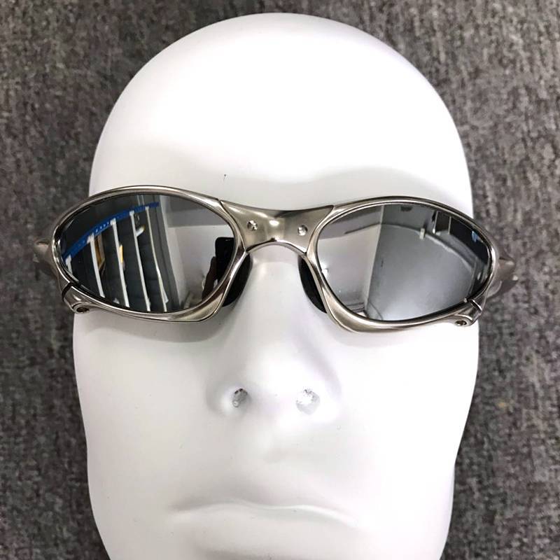 

MTB Man Polarized Sunglasses Cycling Glasses UV400 Fishing Sunglasses Metal Bicycle Goggles Cycling Eyewear Riding Glasses H8-3 One Size срібний