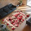 Gnome Theme Crystal Velvet Rug Personalized Custom Name Text Soft Floor Mat Home Decor