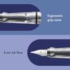 LAMY (Lamy) Safari Vista (Vista) Fountain Pen - Ergonomic Grip and Polished Steel Tip Size M - Pe...