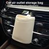 Car Air Outlet Storage Bag Universal Leather Car Keyholder Storage Box Multifunctional Car Vent Pocket Organizer For Keys Pens