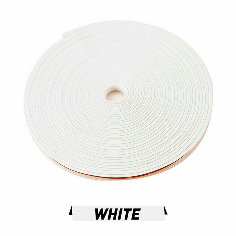 

8 м автомобильный обод колеса протектор автомобильных шин наклейка резиновая полоса линия белый