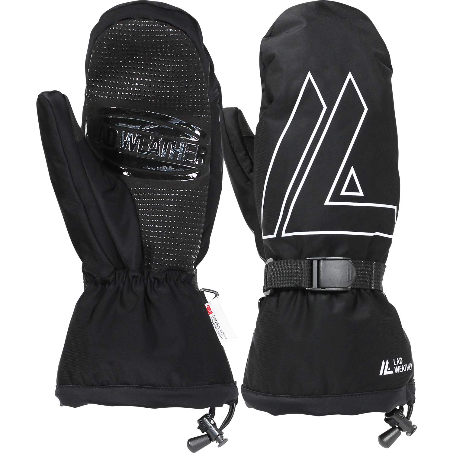 

Radweather Waterproof and Windproof Winter Gloves (Black, XL)