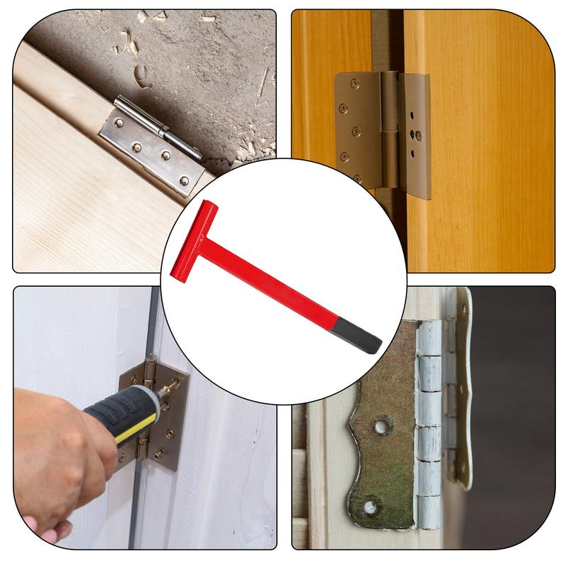 Door Hinge Repair Tool Long Rubber Grip Door Hinge Alignment Tool Heavy-duty Door Adjuster For 0.134 And 0.180 Specification