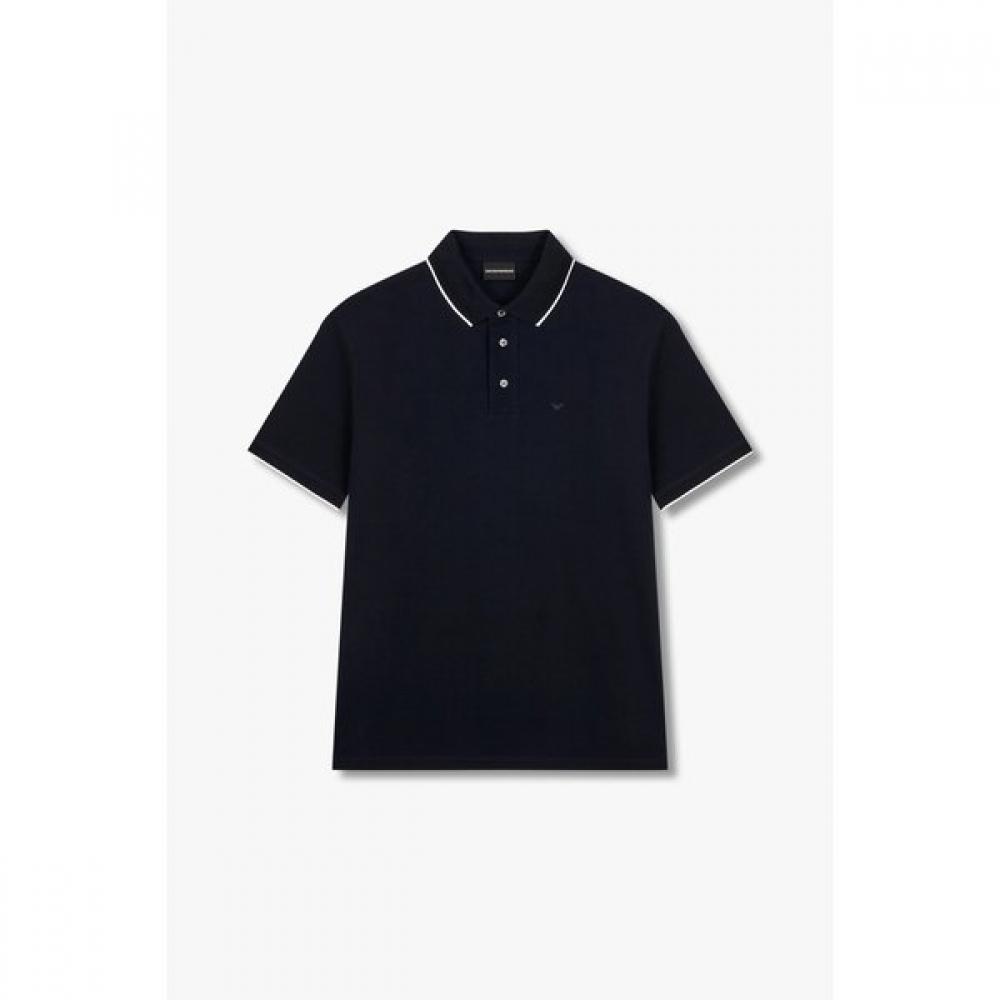Emporio Armani Men S Color Trim Embroidery Logo Polo Shirt A515126023 M