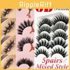 Pairs 5 Multipack Mink Hair False Eyelashes Wispy Fluffy Long Natural Eye Lashes