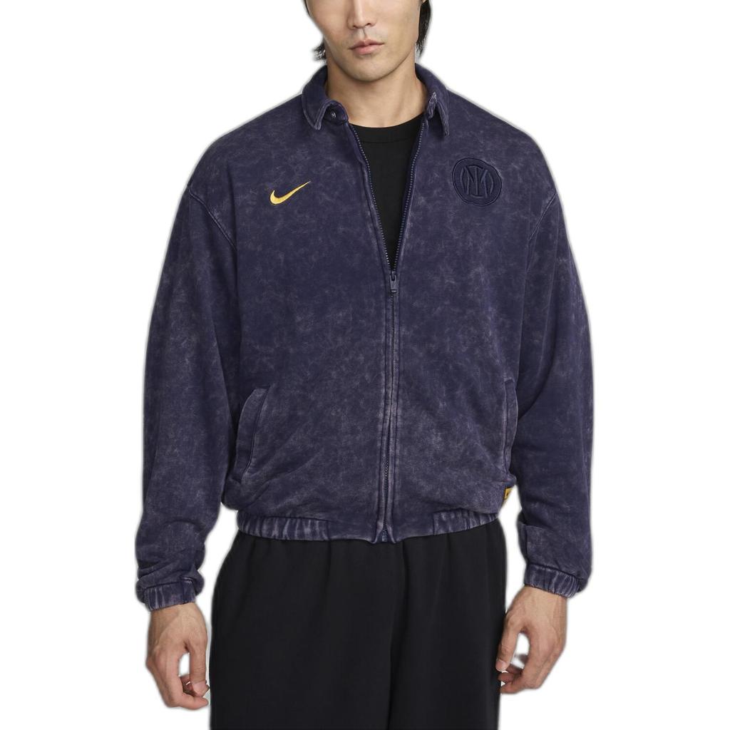 Nike Inter Milan 2024/25 Season Polo Collar Loose Comfortable Lightweight Jacket Men Jacket Blue FQ3261-498