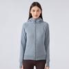 Winter Yoga Clothing Top Outdoor Sports Running Jacket Women Fall and Winter Fleece Cardigan Slim-Fit Hood Sweatshirt Women