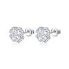 Shining Four-leaf Clover, High-end Temperament, Niche Design and Versatile, 925 Silver Zircon Earrings, Women's Style ZJYES-SY-006