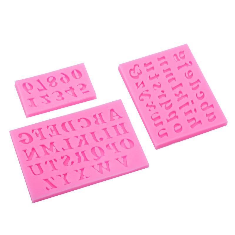 3-teiliges Silikonform-Set zum Backen von Kuchen, Fondant, Schokolade und Ton