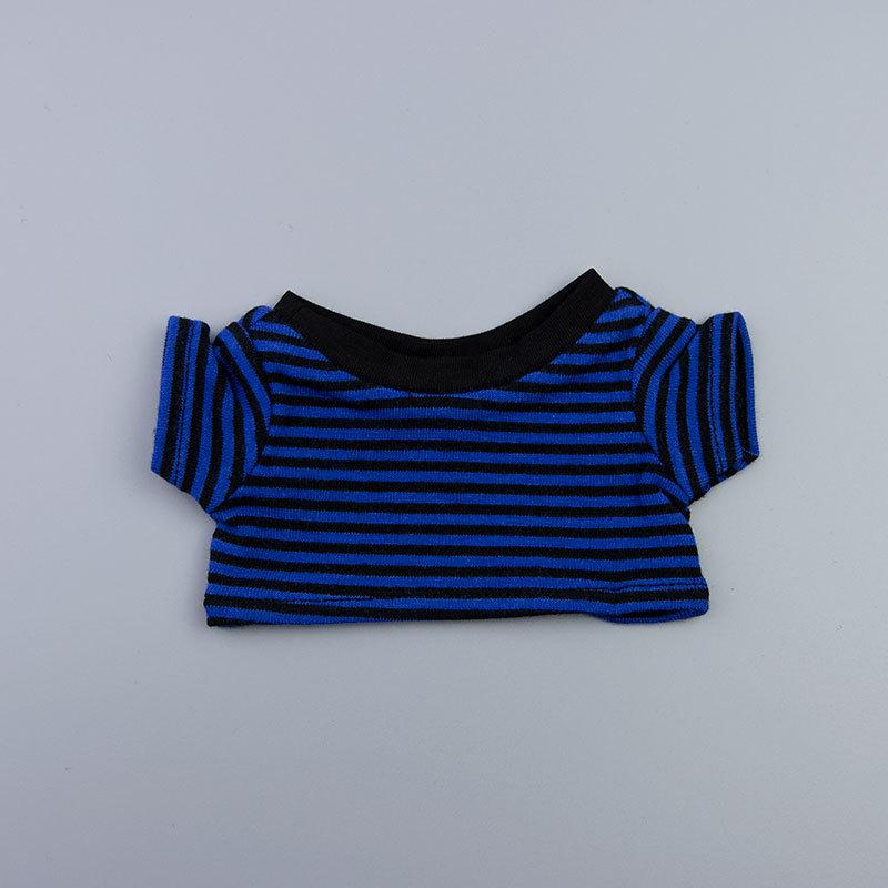Versatile Striped T-Shirt for 10cm, 15cm, 20cm Doll Figures