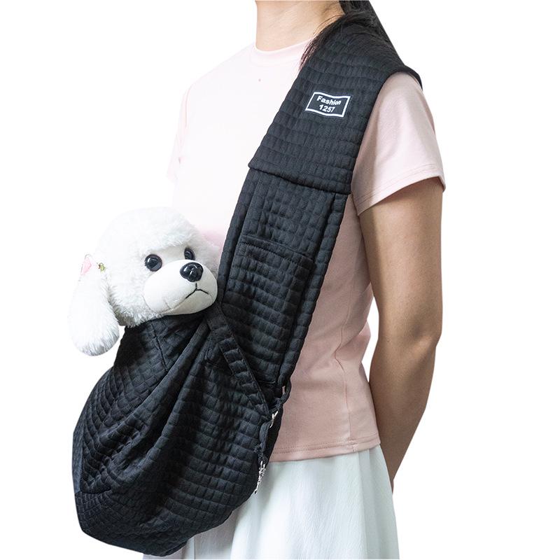 Foldable Cat & Dog Crossbody Backpack - Large Capacity, Portable & Single Shoulder Design for Outings