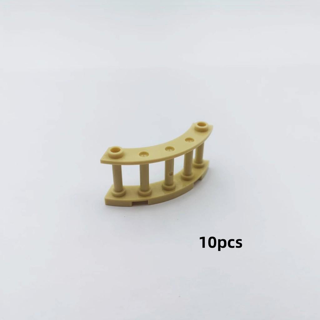 10PCS 30056 Fence 4x4x2 Quarter Round Spindled With 2 Studs MOC Part Building Blocks DIY Accessories Brick Toys For Children
