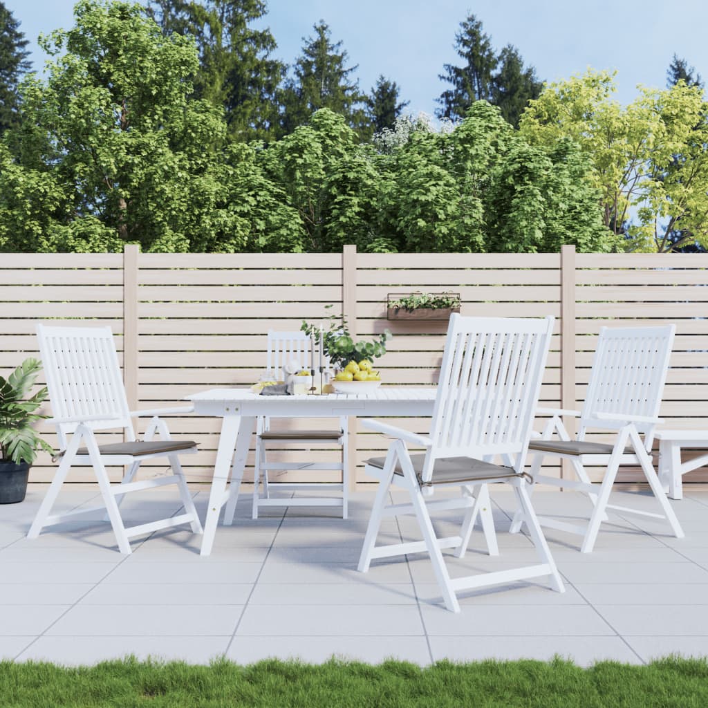 vidaXL Gartenstuhl-Kissen 4 Stk. Grau 50x50x3 cm Oxford-Gewebe