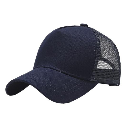 

Baseball Hat Adjustable Back Buckle Breathable Mesh Rear Opening Design Outdoor Casual Hat Daily Wear чёрный
