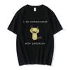 Ich bin verstrahlt Lustiges Katzen-Meme T-Shirt Herren Damen Vintage Kurzarm T-Shirt Baumwolle Lässig Harajuku T-Shirts