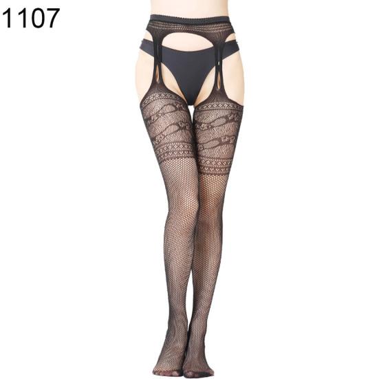 Erotische Damen-Strumpfhose mit offenem Schritt und Spitze, durchsichtige Strumpfhosen