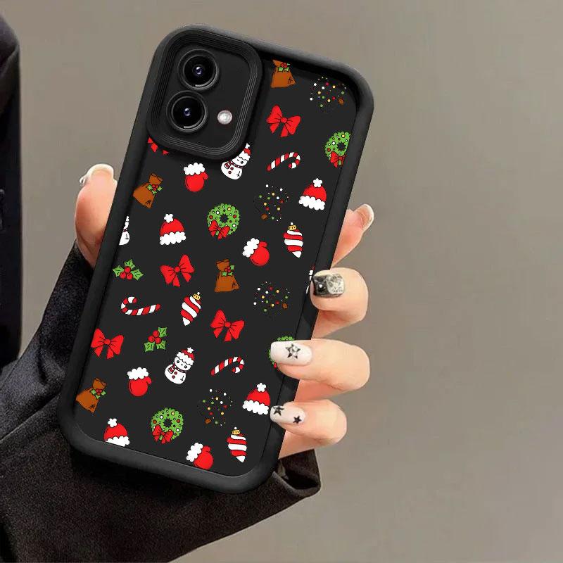 

Чехол для телефона с рождественской тематикой и рисунком трости для Motorola Moto G86 G85 G75 G60 G56 G54 G53 G52 G35 G34 G14 G05 Edge 60 50 Fusion Moto Edge 50 5G
