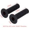 ATV Hand Grips 7/8" Soft Rubber Grip Compatible With ATV Arctic Cat Suzuki Yamaha Kawasaki Honda 400Ex -Black