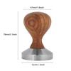 Wooden Handle Espresso Powder Flat Press Ergonomic Design Coffee Press  Coffee Brewing