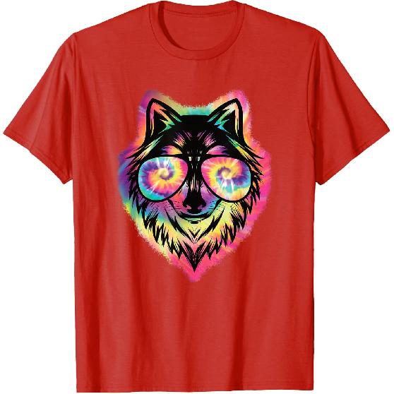 Cool Wolf Funny Wolf Lover Wildlife Men Boys Kids T-Shirt