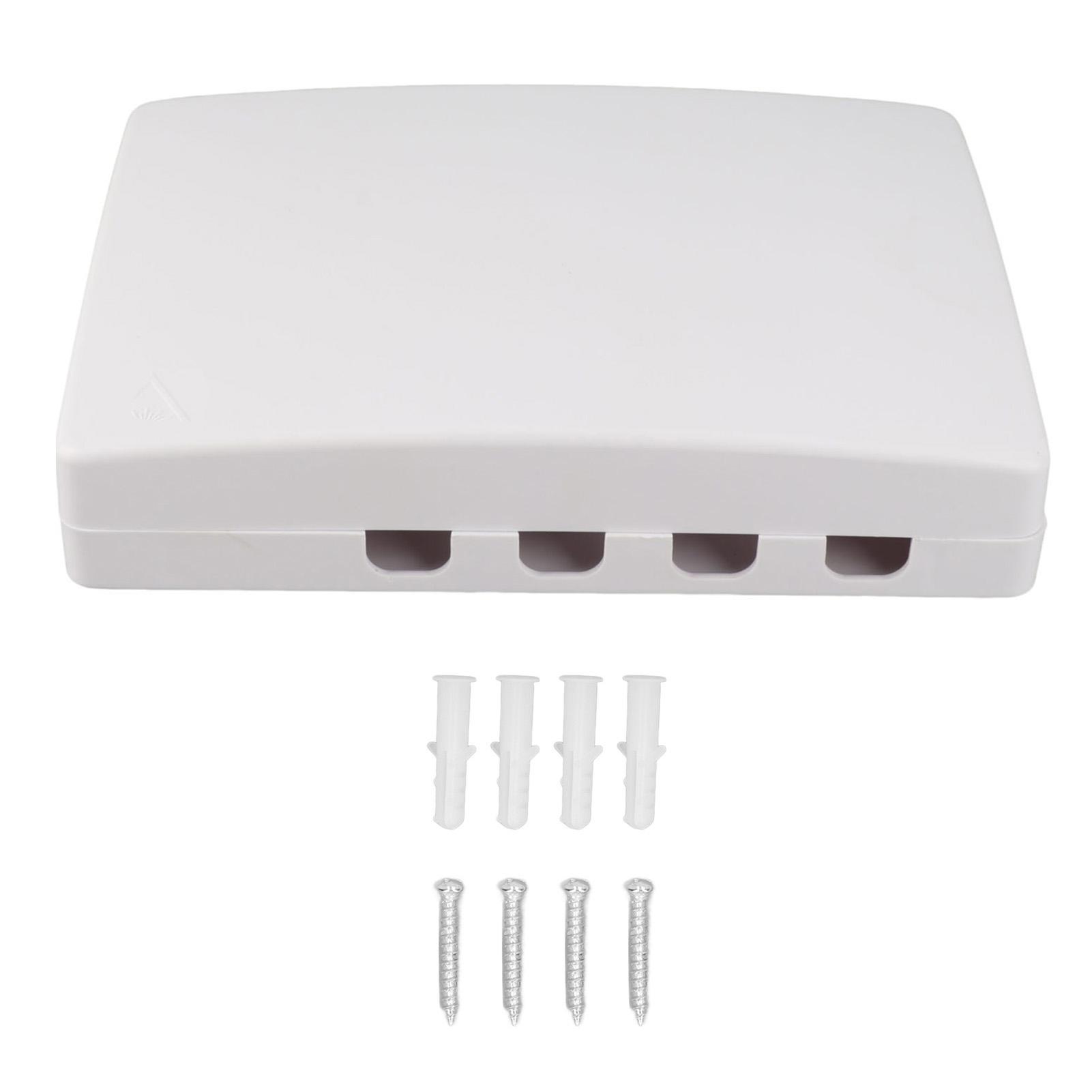 

Fiber Distribution Box 4 Core FTTH Optical Splitter Desktop Mini Universal for SC FC