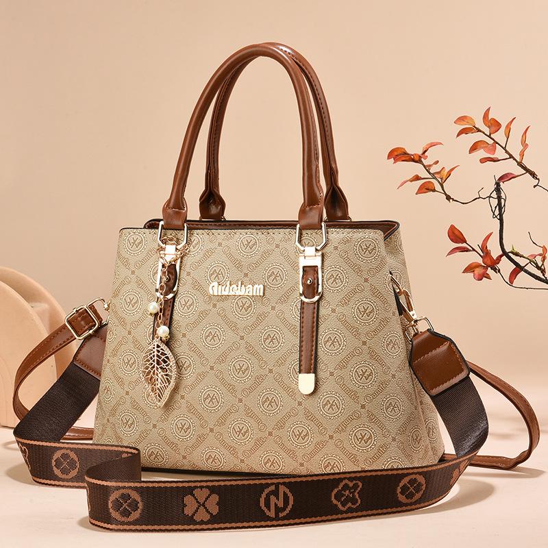 

Модная классическая женская сумка с ретро-принтом, простая женская сумка через плечо, женская сумка и кошелек, повседневная сумка-тоут