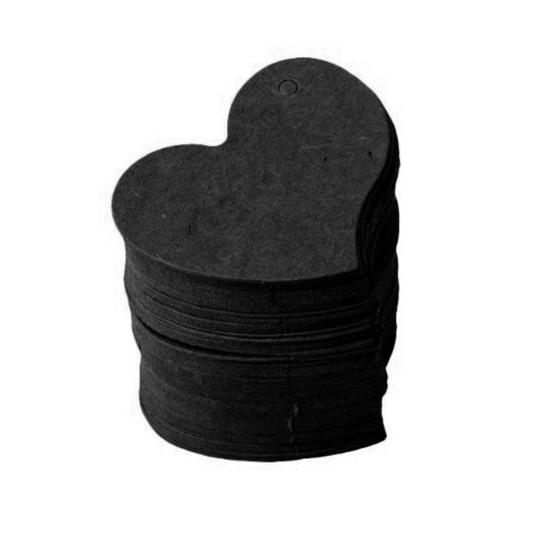 DIY Wave Edge Love Heart Dárkový papírový štítek Cena Visací štítky Svatební přání