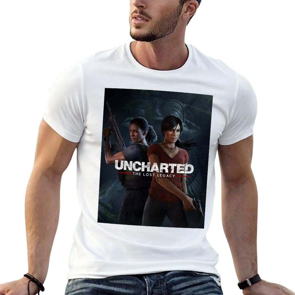 Uncharted L'Eredità Perduta Maglietta Maglietta in Cotone 100 Magliette Per Unisex Magliette Grafiche Magliette in Cotone Maglietta di Alta Qualità