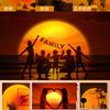 1Pc Smart  Remote Control Sunset Light Sunset Ambient Light Internet Celebrity Live Broadcast Background Sunset Light Sunset Rainbow Projection Light