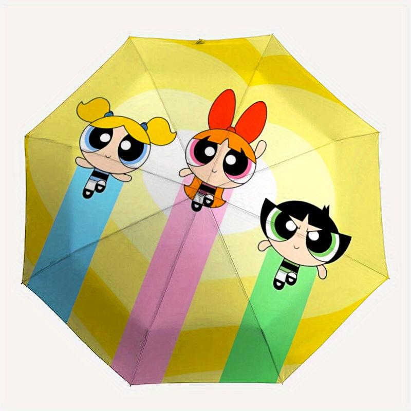 

1pc Powerpuff Girls Auto Umbrella - 8-Rib Foldable Design, Outdoor Adventures, and Family Celebrations, Durable Canopy Material y250827183
