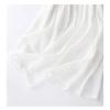 Summer Vintage Embroidery Solid Color Long Dresses Women Casual Breathable White Thin Dress Robe Elegant Clothing
